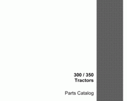 Parts Catalog for Case IH Tractors model 350
