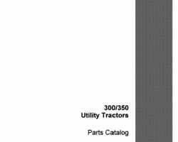 Parts Catalog for Case IH Tractors model 350