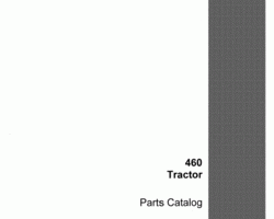 Parts Catalog for Case IH Tractors model 460