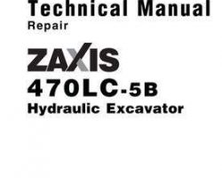 Service Repair Manuals for Hitachi Zaxis-5 Series model Zaxis470lc-5b Excavators