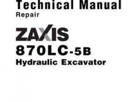 Service Repair Manuals for Hitachi Zaxis-5 Series model Zaxis870lc-5b Excavators