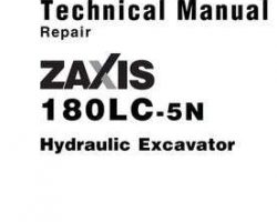 Service Repair Manuals for Hitachi Zaxis-5 Series model Zaxis180lc-5n Excavators