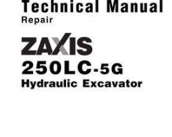 Service Repair Manuals for Hitachi Zaxis-5 Series model Zaxis250lc-5g Excavators