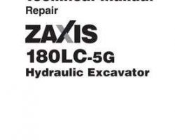 Service Repair Manuals for Hitachi Zaxis-5 Series model Zaxis180lc-5g Excavators