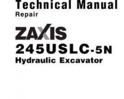 Service Repair Manuals for Hitachi Zaxis-5 Series model Zaxis245uslc-5n Excavators