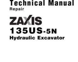 Service Repair Manuals for Hitachi Zaxis-5 Series model Zaxis135us-5n Excavators