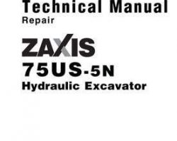 Service Repair Manuals for Hitachi Zaxis-5 Series model Zaxis75us-5n Excavators