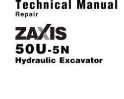 Service Repair Manuals for Hitachi Zaxis-5 Series model Zaxis50u-5n Excavators