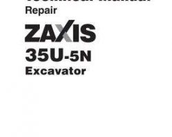 Service Repair Manuals for Hitachi Zaxis-5 Series model Zaxis35u-5n Excavators