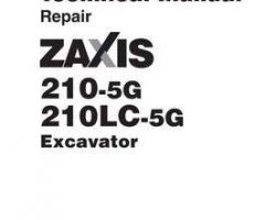 Service Repair Manuals for Hitachi Zaxis-5 Series model Zaxis210-5g Excavators