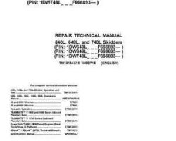 Timberjack L Series model 748l Skidders Service Repair Technical Manual