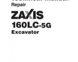 Service Repair Manuals for Hitachi Zaxis-5 Series model Zaxis160lc-5g Excavators