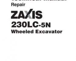 Service Repair Manuals for Hitachi Zaxis-5 Series model Zaxis230w-5n Excavators