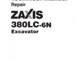 Service Repair Manuals for Hitachi Zaxis-6 Series model Zaxis380lc-6n Excavators