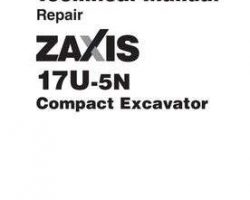 Service Repair Manuals for Hitachi Zaxis-5 Series model Zaxis17u-5n Engine