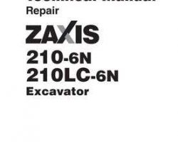 Service Repair Manuals for Hitachi Zaxis-6 Series model Zaxis210lc-6n Excavators