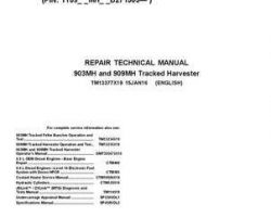 Timberjack M Series model 909mh Tracked Harvesters Service Repair Technical Manual