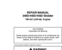 Timberjack D Series model 448d Skidders Service Repair Technical Manual