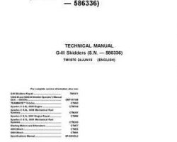 Timberjack G Series Iii model 648giii Skidders Test Technical Manual