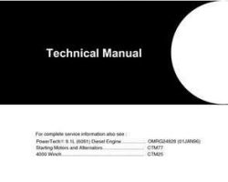 Timberjack G Series model 848g Skidders Service Repair Technical Manual