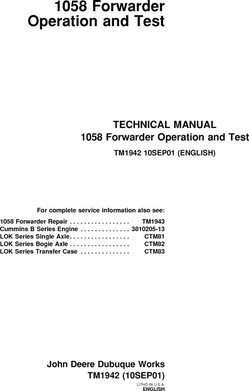 Timberjack 58 Series model 1058 Forwarders Service Repair Technical Manual