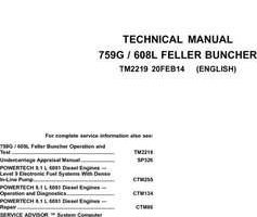 Timberjack model 608l Tracked Feller Bunchers Service Repair Technical Manual
