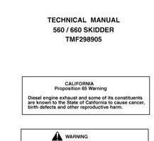 Timberjack C Series model 660c Skidders Service Repair Technical Manual