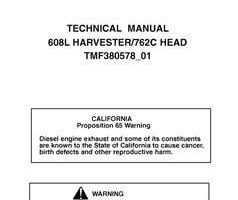 Timberjack 608 Series model 608l Tracked Harvesters Service Repair Technical Manual