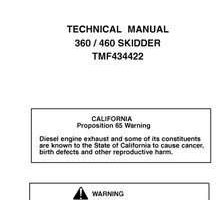 Timberjack 60 Series model 360 Skidders Service Repair Technical Manual