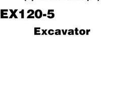 Hitachi Ex-5 Series model Ex120-5 Excavators Operational Principle Owner Operator Manual