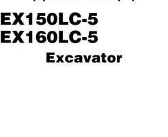 Hitachi Ex-5 Series model Ex160lc-5 Excavators Operational Principle Owner Operator Manual