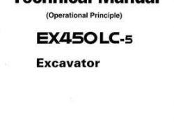 Hitachi Ex-5 Series model Ex450lc-5 Excavators Operational Principle Owner Operator Manual