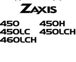 Hitachi Zaxis Series model Zaxis450 Excavators Operational Principle Owner Operator Manual