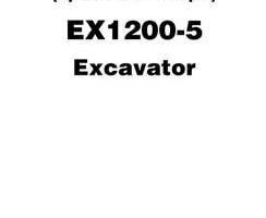 Hitachi Ex-5 Series model Ex1200-5 Excavators Operational Principle Owner Operator Manual