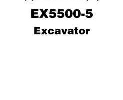 Hitachi Ex-5 Series model Ex5500-5 Excavators Operational Principle Owner Operator Manual
