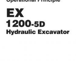 Hitachi Ex-5 Series model Ex1200-5d Excavators Operational Principle Owner Operator Manual