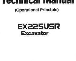 Hitachi Ex Series model Ex225usr Excavators Operational Principle Owner Operator Manual