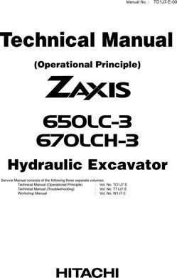 Hitachi Zaxis-3 Series model Zaxis650lc-3 Excavators Operational Principle Owner Operator Manual