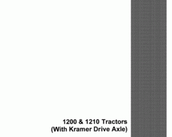 Parts Catalog for Case IH Tractors model 1210
