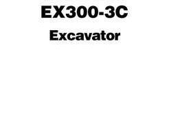 Troubleshooting Service Repair Manuals for Hitachi Ex-3 Series model Ex300lch-3 Excavators