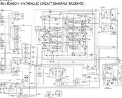 Hitachi Ex-5 Series model Ex800h-5 Excavators Wiring Diagrams Manual