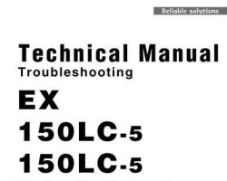 Troubleshooting Service Repair Manuals for Hitachi Ex-5 Series model Ex160lc-5 Excavators
