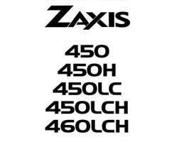 Troubleshooting Service Repair Manuals for Hitachi Zaxis Series model Zaxis450h Excavators