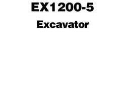 Troubleshooting Service Repair Manuals for Hitachi Ex-5 Series model Ex1200-5 Excavators