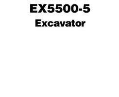 Troubleshooting Service Repair Manuals for Hitachi Ex-5 Series model Ex5500-5 Excavators