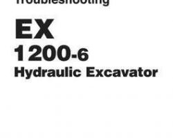 Troubleshooting Service Repair Manuals for Hitachi Ex-6 Series model Ex1200-6 Excavators