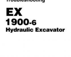 Troubleshooting Service Repair Manuals for Hitachi Ex-6 Series model Ex1900-6 Excavators