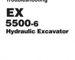 Troubleshooting Service Repair Manuals for Hitachi Ex-6 Series model Ex5500-6 Excavators