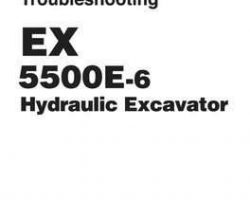 Troubleshooting Service Repair Manuals for Hitachi Ex-6 Series model Ex5500e-6 Excavators