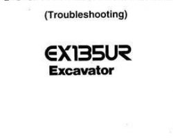 Troubleshooting Service Repair Manuals for Hitachi Ex Series model Ex135ur Excavators